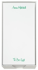 List Sheets in Choice of Typestyle with White Paperboard Holder