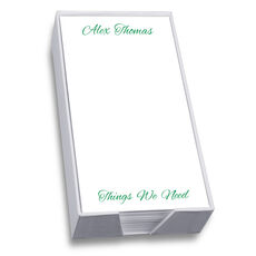Thomas List Sheets with White Paperboard Holder