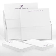 Classic Script Initial Notepad Set (4 Pads)