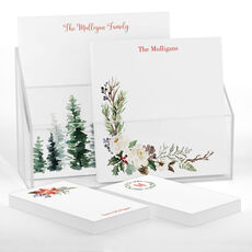 Winter Floral Notepad Set