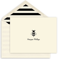 Bumble Bee Folded Note Cards-Raised Ink