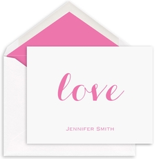 Love Folded Note Cards