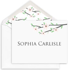 Floral Branch Folded Note Cards
