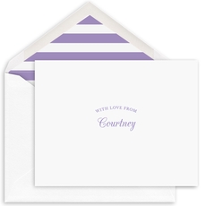 With Love From Folded Note Cards