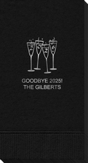 2026 New Years Glasses Guest Towels