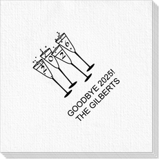 2026 New Years Glasses Deville Napkins