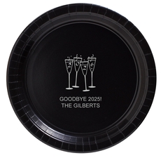 2026 New Years Glasses Paper Plates