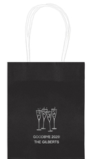 2026 New Years Glasses Mini Twisted Handled Bags