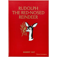 Rudolph the Red Nosed Reindeer Personalized Leather Book