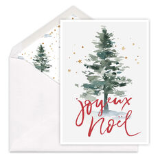 Joyeux Noel Folded Holiday Cards