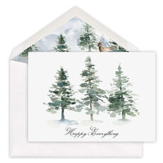 Winter Forest Folded Holiday Cards