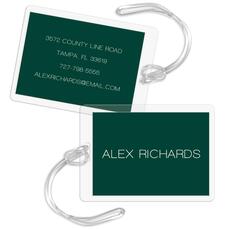 Modern Large Name Luggage Tags