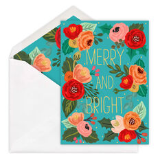 Merry and Bright Folded Holiday Cards