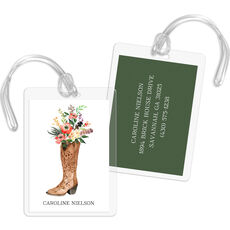 Western Boot Luggage Tags