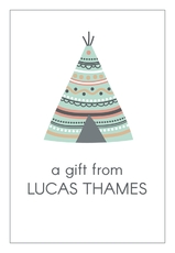 Desert Tee Pee Gift Stickers