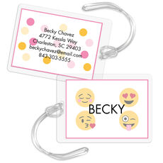 Emoji Girl Luggage Tags