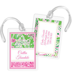Preppy Safari Luggage Tags