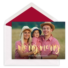 Merry Merry Foil Photo Cards