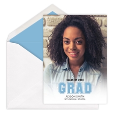 Grad Outline Graduation Photo Announcements