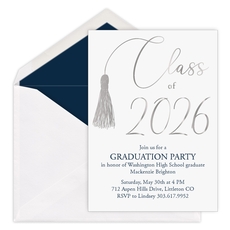 Class of Tassel Foil Graduation Invitations