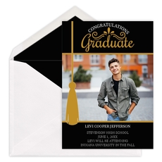 Tassel Photo Graduation Announcements