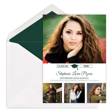 Mortar Board Photo Graduation Announcements