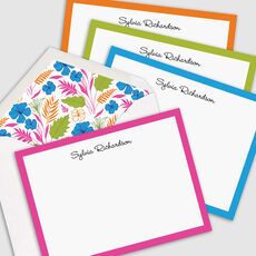 The Martinique Border Flat Note Cards Collection