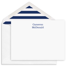 McDonald Flat Note Cards - Raised Ink