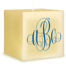 Your Color Choice Elise Monogram 3 Inch Candle