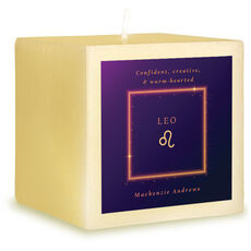 Sparkling Glow Zodiac Sign 3-Inch Candle