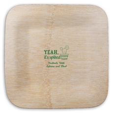 Yeah It's Spiked Square Bamboo Plates