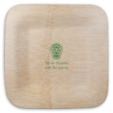 Sugar Skull Square Bamboo Plates