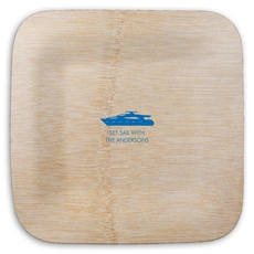 Large Yacht Square Bamboo Plates