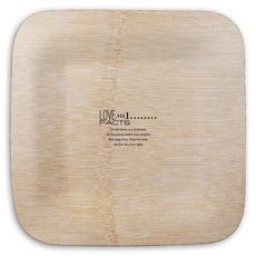 Just the Love Facts Square Bamboo Plates