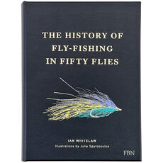 History of Fly Fishing in Fifty Flies Personalized Leather Book