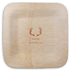 Antlers Square Bamboo Plates