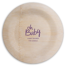 Casual Oh Baby Round Bamboo Plates