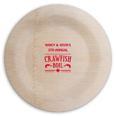 Crawfish Boil Round Bamboo Plates