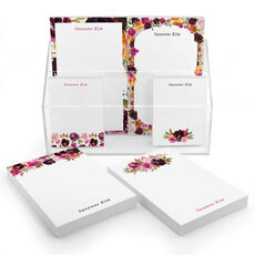 Blooming Flowers & Border Notepad Set (6 Pads)