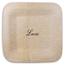 Design Your Own Big Name Square Bamboo Plates