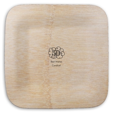 Fun Anniversary Scroll Square Bamboo Plates