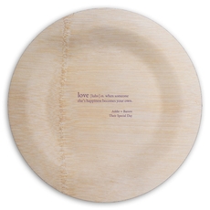 Definition of Love Round Bamboo Plates