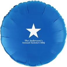 Solid Star Mylar Balloons