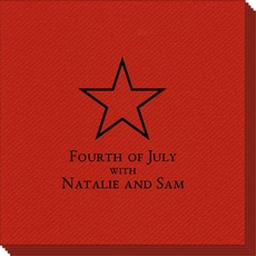 Single Star Linen Like Napkins