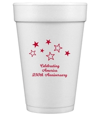 Cluster of Stars Styrofoam Cups