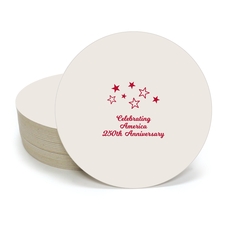 Cluster of Stars Round Coasters