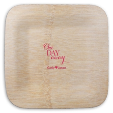 One Day Away Square Bamboo Plates