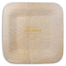 Bridal Shower Honoring Square Bamboo Plates