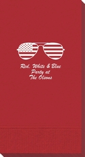 Stars and Stripes Sunglasses Guest Towels