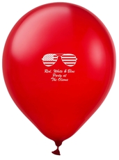 Stars and Stripes Sunglasses Latex Balloons